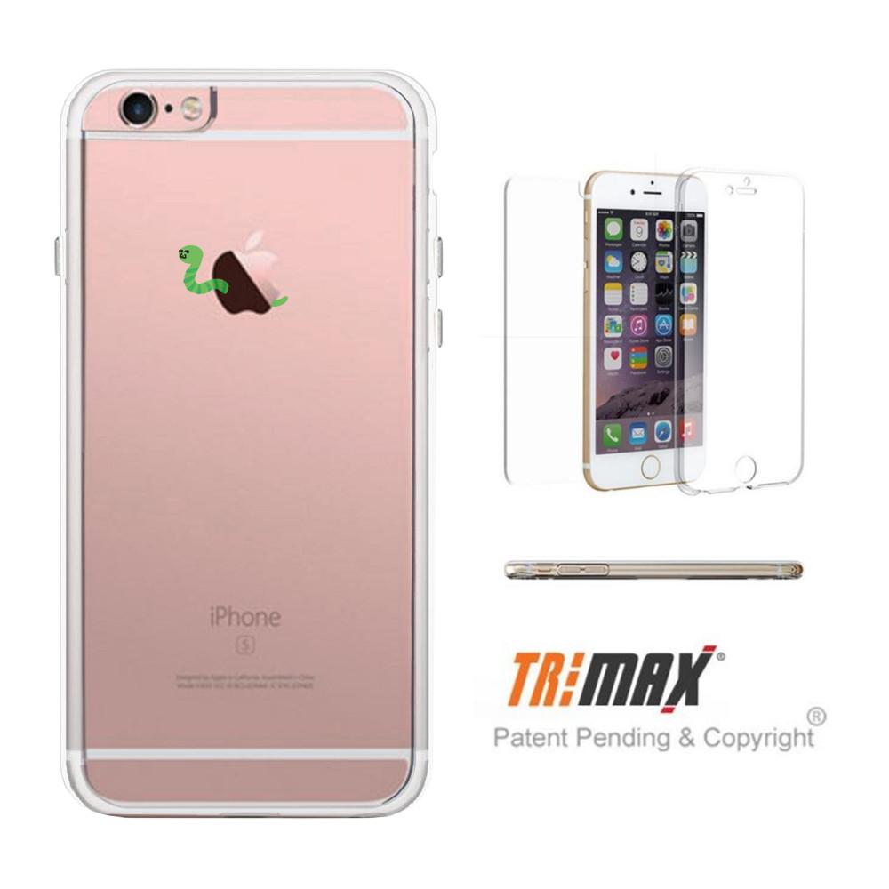 365Printing Tri Max® Apple Worm Funny Clear iPhonecase Transparent Phone Case