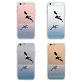 360° Full Protection Killer Whale Clear Phone Case