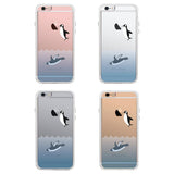 360° Full Protection Penguins Clear Phone Case