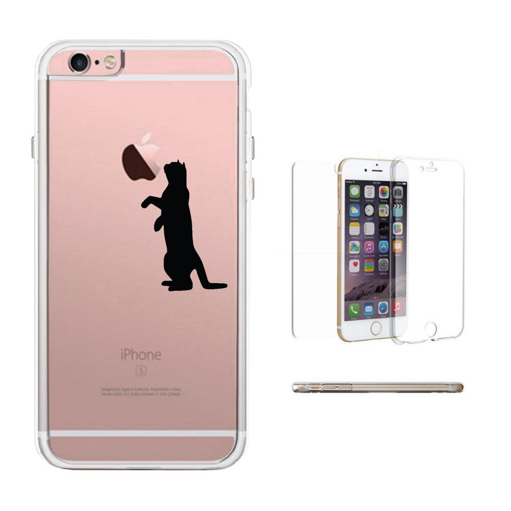 360° Full Protection Cat Clear Phone Case