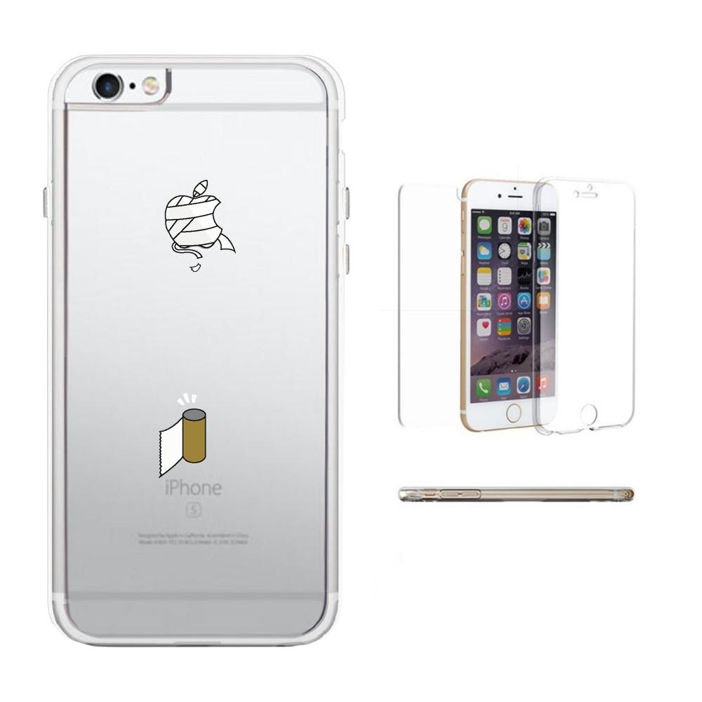 360° Full Protection No More Toilet Paper Clear Phone Case