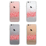 365Printing 360° Full Protection Falling Pink Hearts Clear Phonecases iPhone Cases