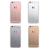 365Printing 360° Full Protection Apple Shape France Flag Clear Phonecase