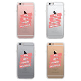 360° Full Protection Amazeballs Mum Clear Phone Cover Transparent Phonecase