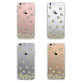 360° Full Protection Daisy Flower Clear iPhone Case