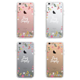360° Protection Live Simply Floral Clear Phone Case