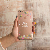 360° Protection Live Simply Floral Clear Phone Case