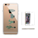 360° Protection Cactus Don't Be A Prick Clear iPhone Case