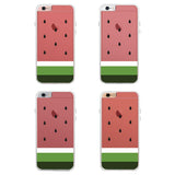 360° Full Protection Watermelon Clear iPhone Cover Cute Transparent Cases