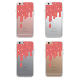 360° Full Protection Melting Ice Cream Transparent iPhone Cover Cute Case