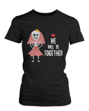 Cute Skeleton Wedding Matching Couple Shirts (Set)
