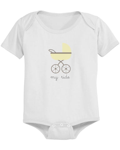 My Ride Funny White Baby Onesie Holiday Gift Ideas