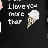 Dear Dad Icecream Cute Black Baby T-Shirt Unique Design Dads Gifts