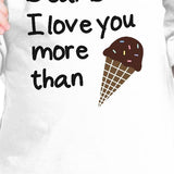 Dear Dad Icecream White Cute Design Infant Shirt Fathers Day Gifts