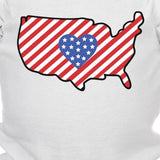 USA Map Cute 4th Of July Decorative Cute Baby Bodysuit New Mom Gifts