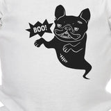 Boo French Bulldog Ghost Baby Black Bodysuit