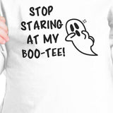 Stop Staring At My Boo-Tee Ghost Baby White Shirt
