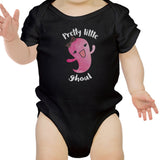 Pretty Little Ghoul Baby Black Bodysuit
