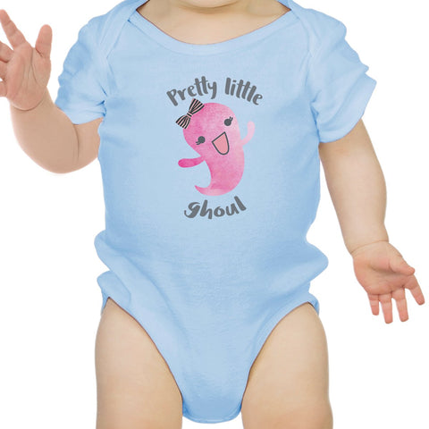 Pretty Little Ghoul Baby Sky Blue Bodysuit