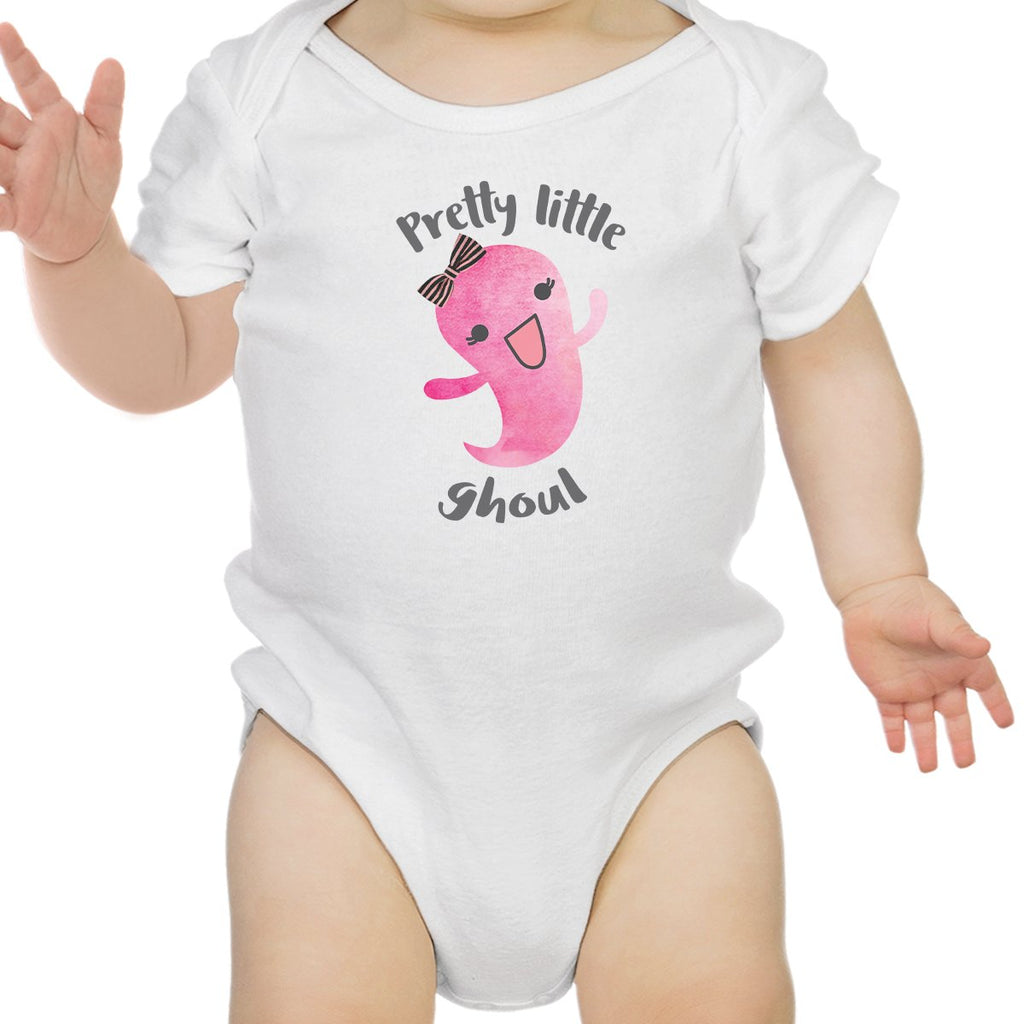 Pretty Little Ghoul Baby White Bodysuit