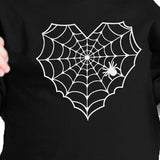 Heart Spider Web Baby Black Shirt