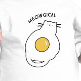 Meowgical Cat And Fried Egg Baby White Shirt