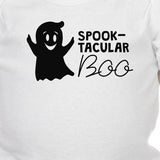 Spook-Tacular Boo Baby White Bodysuit