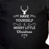 Have Yourself A Merry Little Christmas Baby Black Bodysuit