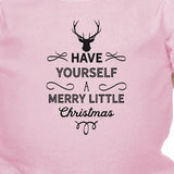 Have Yourself A Merry Little Christmas Baby Pink Bodysuit
