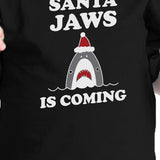 Santa Jaws Is Coming Baby Black Shirt