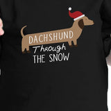 Dachshund Through The Snow Baby Black Shirt