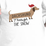 Dachshund Through The Snow Baby White Shirt
