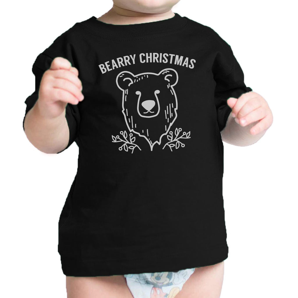 Bearry Christmas Bear Baby Black Shirt