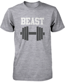 Beauty & Beast Matching Couple Shirts in Grey (Set)