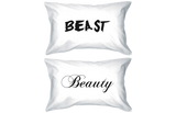 His and Hers Pillowcases- Beauty and the Beast Pillow Covers for Couples