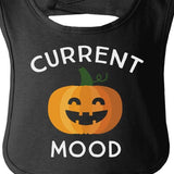 Pumpkin Current Mood Baby Black Bib