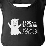Spook-Tacular Boo Baby Black Bib
