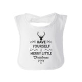 Have Yourself A Merry Little Christmas Baby White Bib