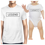 Legend Legacy White Dad Baby Funny Matching Graphic Tops Cute Gifts