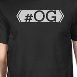 Hashtag Og Ogbaby Dad and Baby Matching Black Shirt