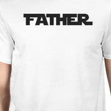 Father Son Star Battle Theme Dad and Baby Matching White Shirt