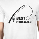 Best Fisherman Cutest Catch Dad and Baby Matching White Shirt