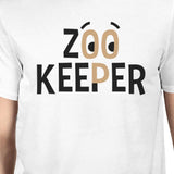 Zoo Keeper Monkey Dad and Baby Matching White Shirt