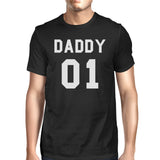 Daddy 01 Mens Graphic T-Shirt Round Neck Cotton Family Matching Tee