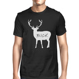 Buck Mens Black T-Shirt Unique Family Matching Shirts For Dad Gifts