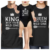 King Wild One Mens Black T-Shirt First Fathers Day Gift For New Dad