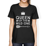 King Wild One Mens Black T-Shirt First Fathers Day Gift For New Dad