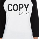 Copy And Paste Small Dog and Mom Matching Outfits Raglan Tees Gifts