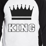 King And Queen Matching Couples Baseball Shirts Anniversary Gifts