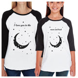 Moon And Back Matching Mom and Kid Baseball Jerseys For New Moms